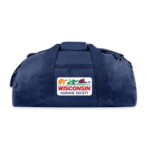 WHS License Plate Recycled Duffel Bag - navy