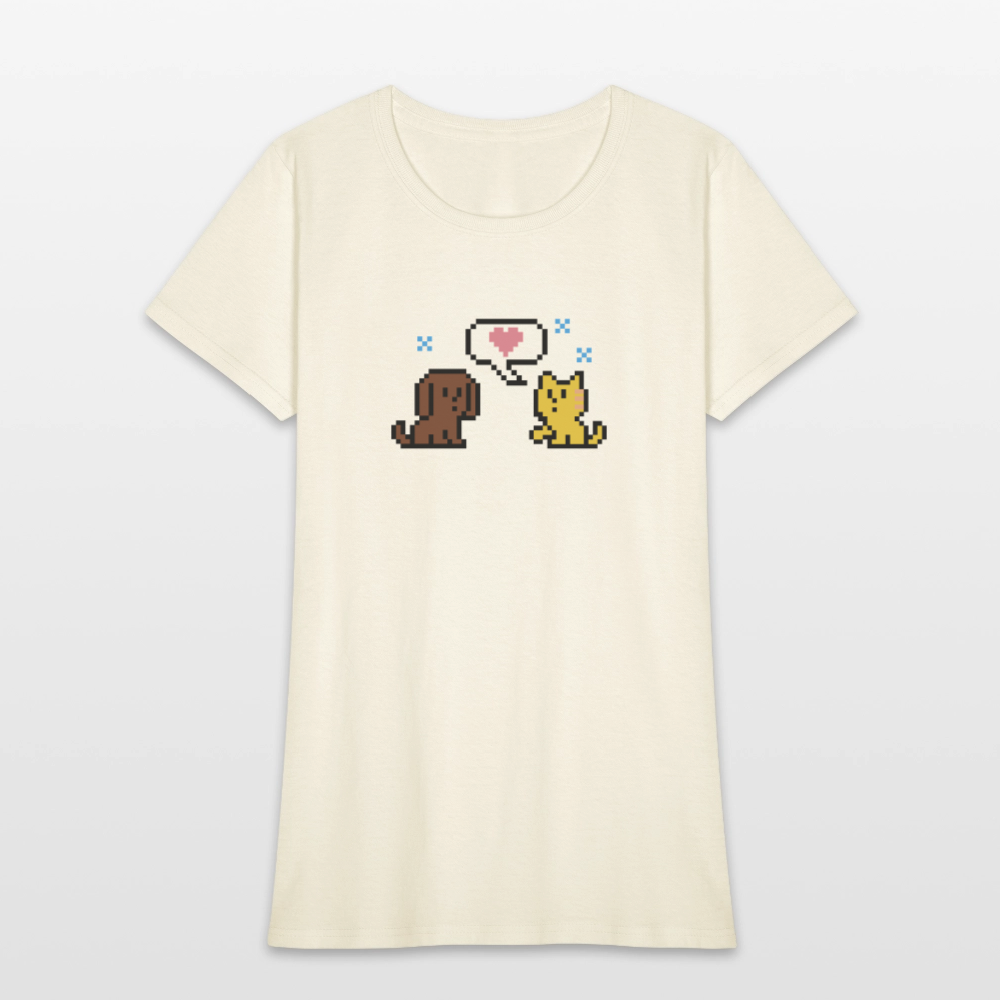 
                  
                    8-Bit Dog & Cat Contoured T-Shirt - off white
                  
                