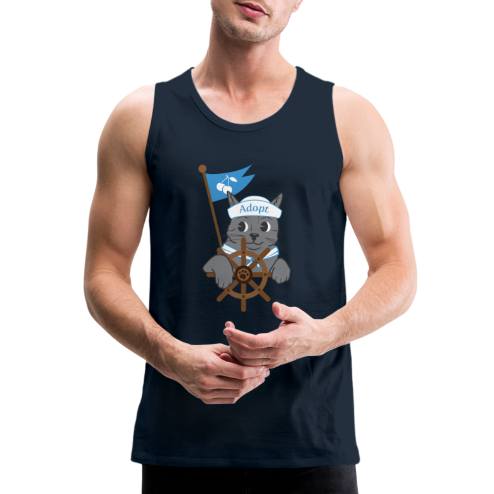 
                  
                    Door County Sailor Cat Classic Premium Tank - deep navy
                  
                