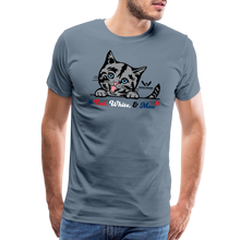 Load image into Gallery viewer, Red White &amp; Mew Classic Premium T-Shirt - steel blue