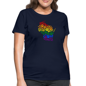 Pride Paws Classic T-Shirt - navy