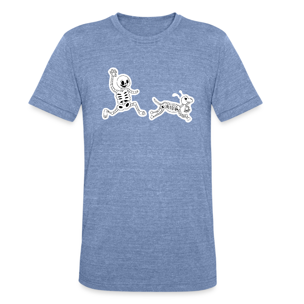 
                  
                    Skeleton Friends Unisex Tri-Blend T-Shirt - heather blue
                  
                