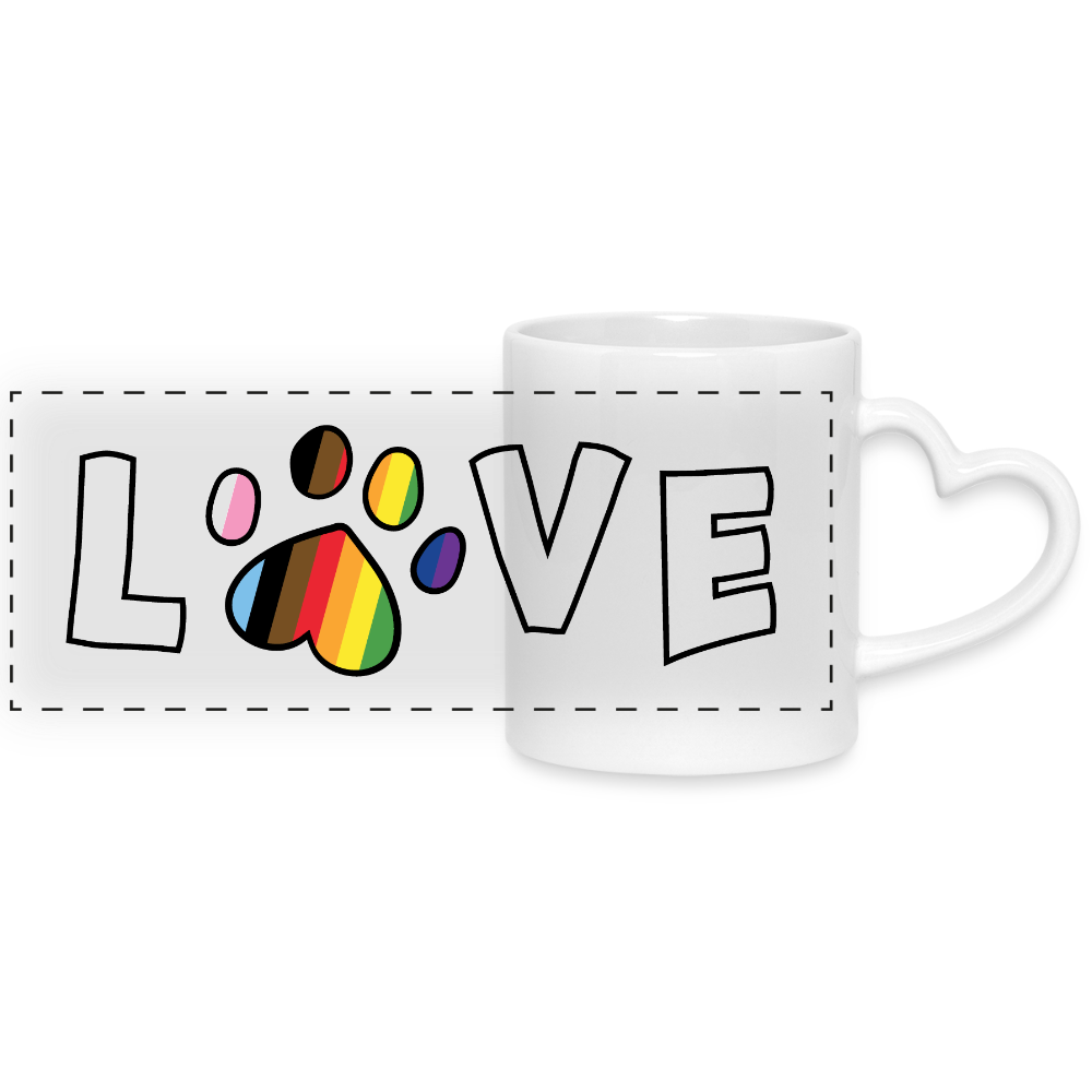 
                  
                    Pride Love Mug with Heart Handle - white
                  
                