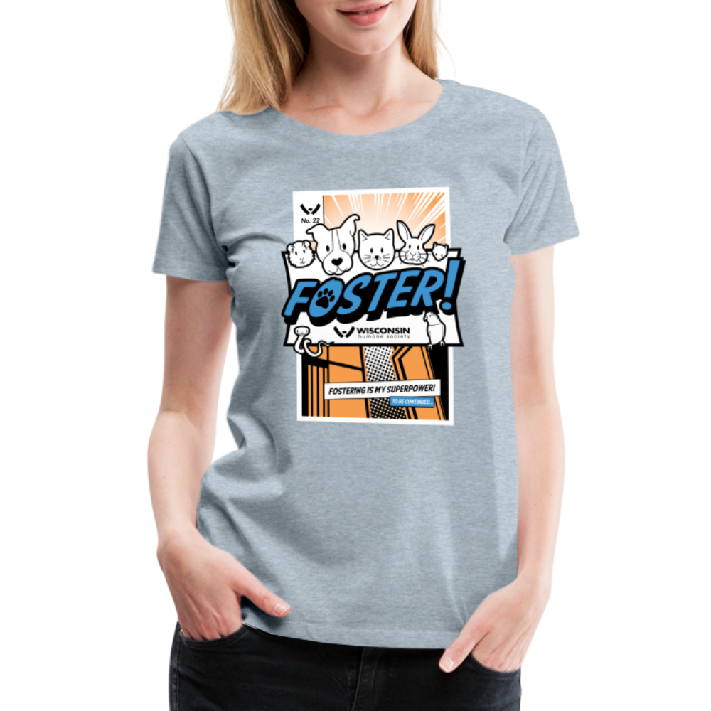 
                  
                    Foster Comic Contoured Premium T-Shirt - heather ice blue
                  
                