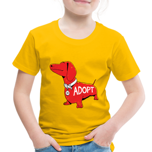 "Big Red Dog" Toddler Premium T-Shirt - sun yellow