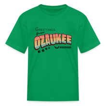 Load image into Gallery viewer, WHS &quot;Greetings from Ozaukee&quot; Kids&#39; T-Shirt - kelly green