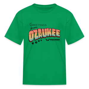 WHS "Greetings from Ozaukee" Kids' T-Shirt - kelly green