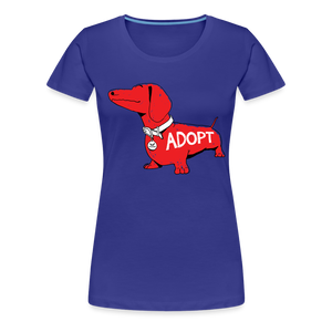 "Big Red Dog" Contoured Premium T-Shirt - royal blue