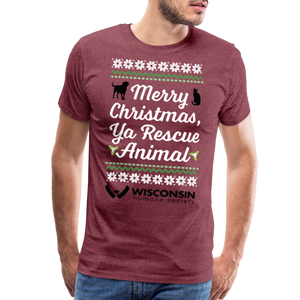 Ya Rescue Animal Classic Premium T-Shirt - heather burgundy