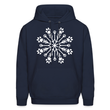 Load image into Gallery viewer, Paw Snowflake Classic Hoodie - navy