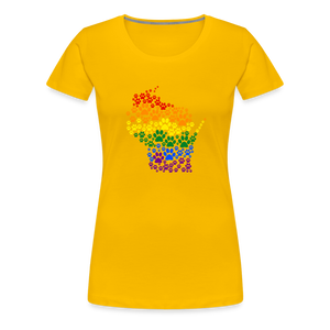 Pride Paws Contoured Premium T-Shirt - sun yellow