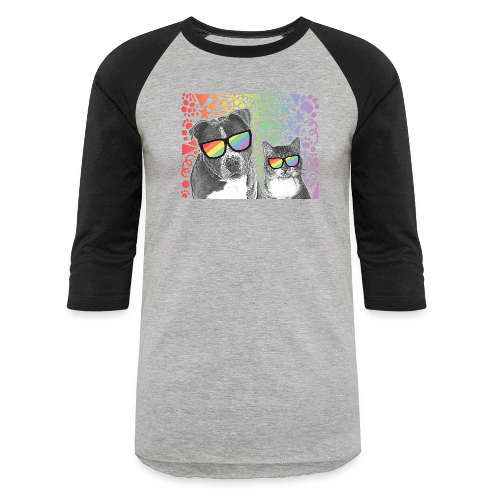 
                  
                    Pride Party Baseball T-Shirt - heather gray/black
                  
                