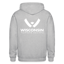 Load image into Gallery viewer, WHS Logo Heavy Blend Adult Zip Hoodie - heather gray