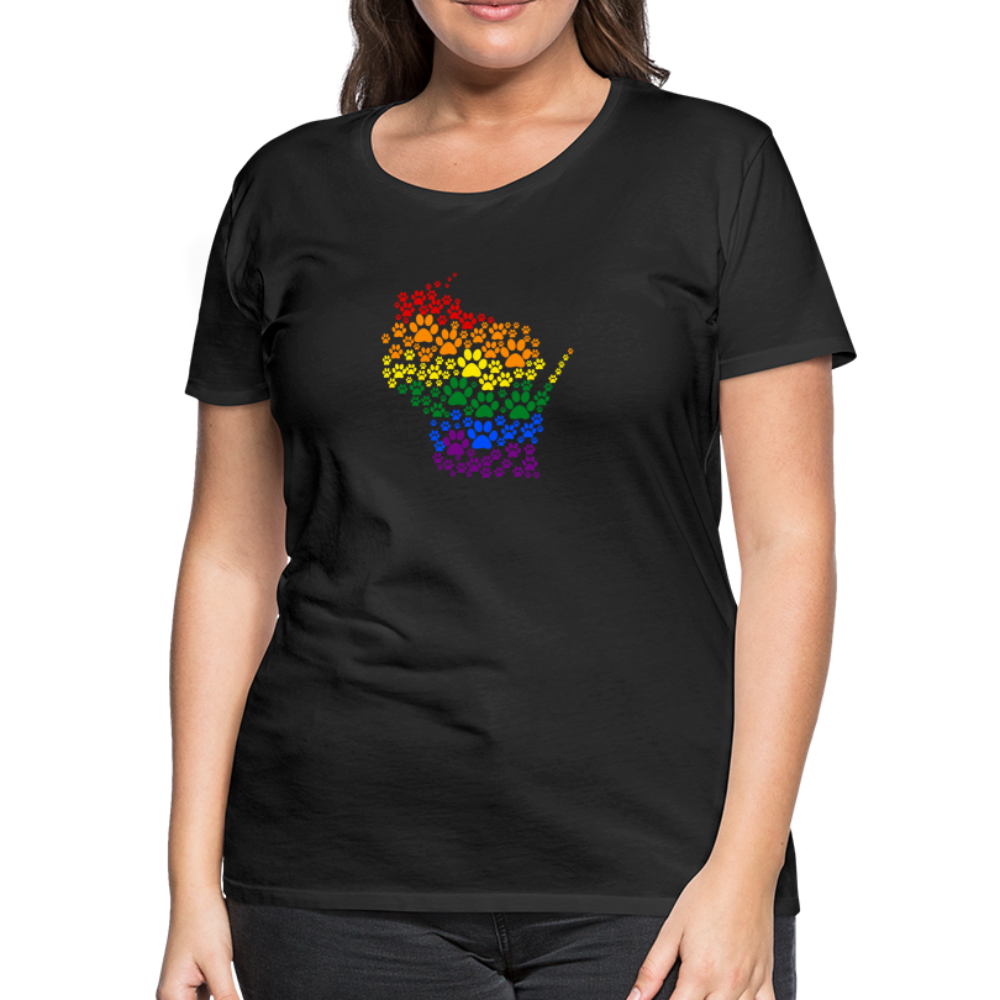 
                  
                    Pride Paws Contoured Premium T-Shirt - black
                  
                