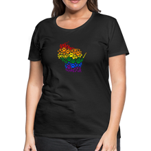 Load image into Gallery viewer, Pride Paws Contoured Premium T-Shirt - black