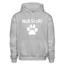 Load image into Gallery viewer, High Four! Heavy Blend Adult Hoodie - heather gray