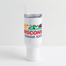 Load image into Gallery viewer, WHS License Plate 40 oz Travel Tumbler - white