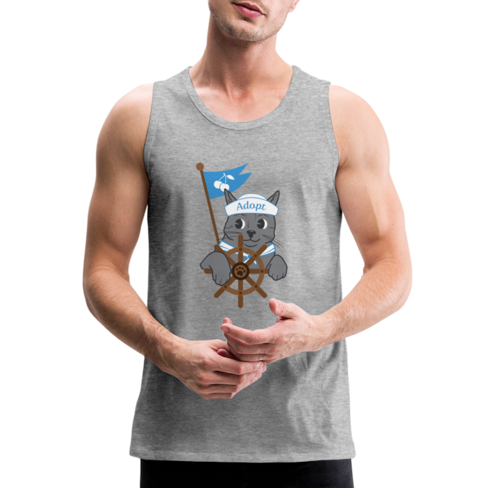 
                  
                    Door County Sailor Cat Classic Premium Tank - heather gray
                  
                