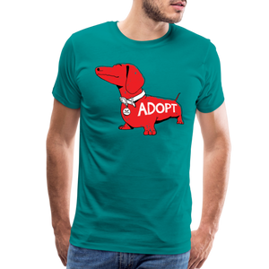 "Big Red Dog" Classic Premium T-Shirt - teal