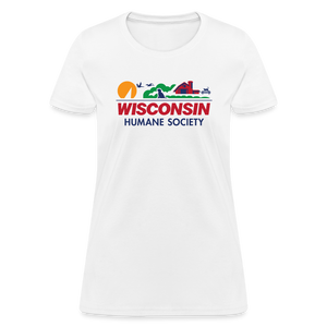 WHS License Plate Contoured T-Shirt - white