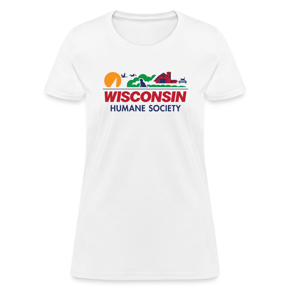 WHS License Plate Contoured T-Shirt - white