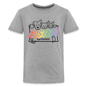 Foster Pride Kids' Premium T-Shirt - heather gray