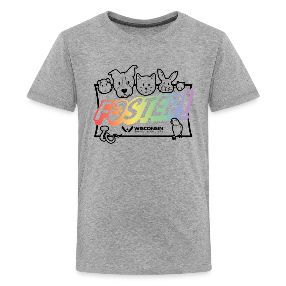 Foster Pride Kids' Premium T-Shirt - heather gray