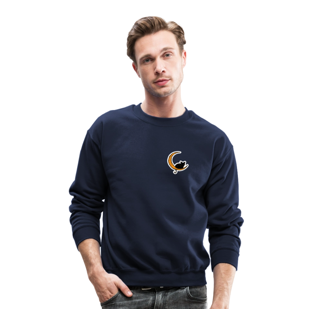 
                  
                    Moon Cat Crewneck Sweatshirt - navy
                  
                