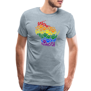 Pride Paws Classic Premium T-Shirt - heather ice blue