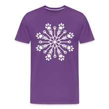 Load image into Gallery viewer, Paw Snowflake Premium T-Shirt - purple