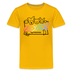 Foster Pride Kids' Premium T-Shirt - sun yellow