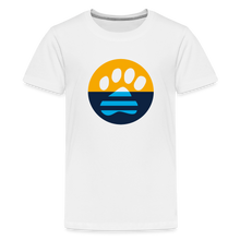 Load image into Gallery viewer, MKE Flag Paw Kids&#39; Premium T-Shirt - white