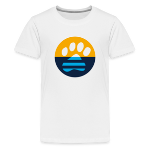 MKE Flag Paw Kids' Premium T-Shirt - white