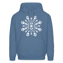 Load image into Gallery viewer, Paw Snowflake Classic Hoodie - denim blue