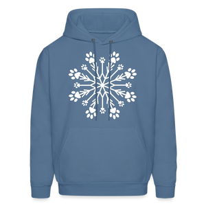 Paw Snowflake Classic Hoodie - denim blue