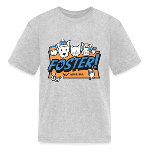 Foster Winter Logo Kids' T-Shirt - heather gray