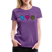 Load image into Gallery viewer, WI Loves Pets Contoured Premium T-Shirt - purple