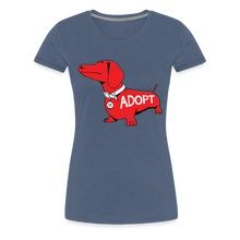 Load image into Gallery viewer, &quot;Big Red Dog&quot; Contoured Premium T-Shirt - heather blue