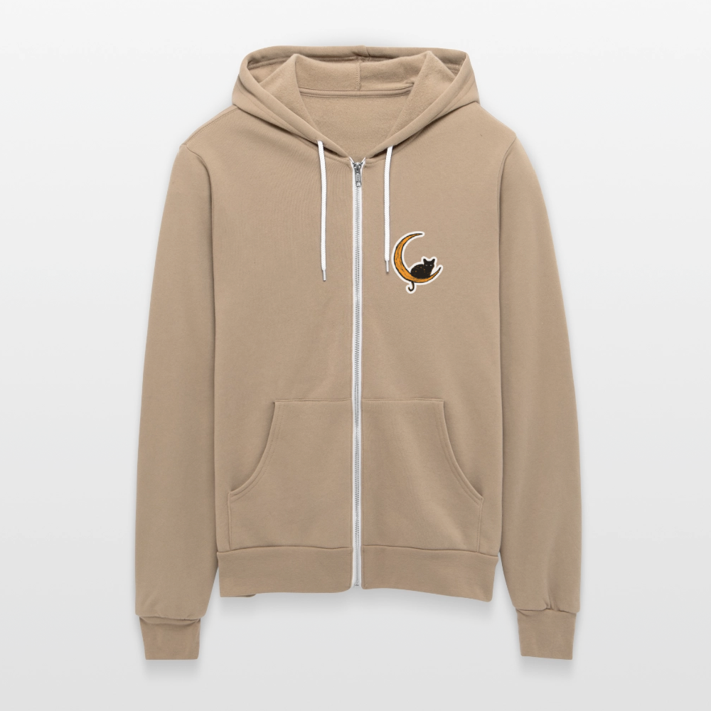 
                  
                    Moon Cat Bella + Canvas Unisex Full Zip Hoodie - tan
                  
                