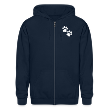 Load image into Gallery viewer, WHS Logo Heavy Blend Adult Zip Hoodie - navy