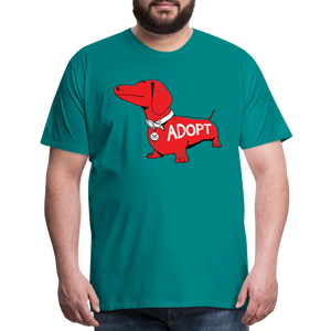 "Big Red Dog" Classic Premium T-Shirt - teal