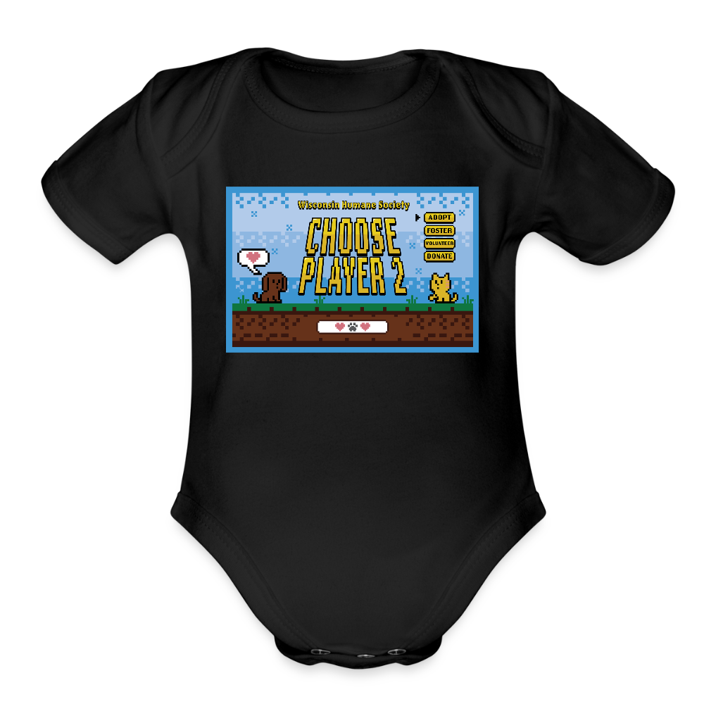 
                  
                    WHS Player 2 Organic Short Sleeve Baby Bodysuit - black
                  
                
