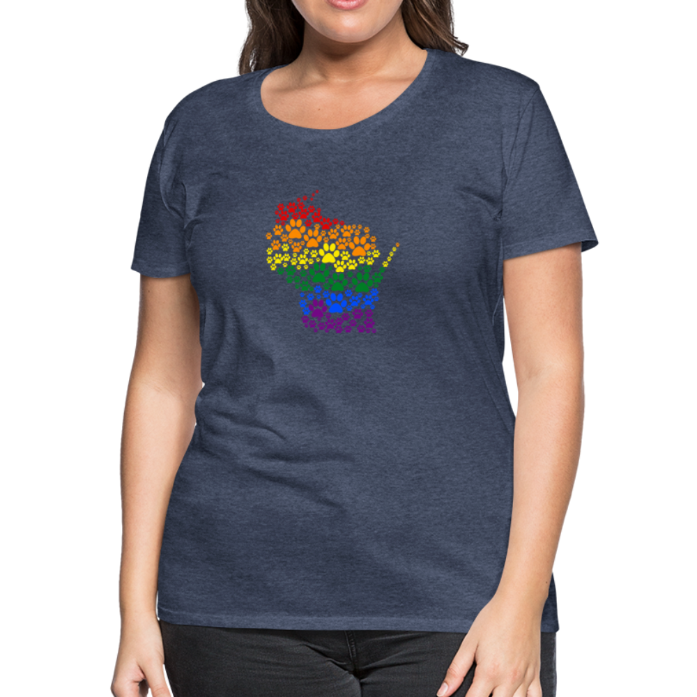 
                  
                    Pride Paws Contoured Premium T-Shirt - heather blue
                  
                