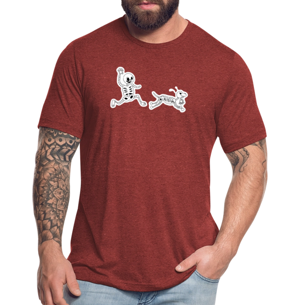 
                  
                    Skeleton Friends Unisex Tri-Blend T-Shirt - heather cranberry
                  
                