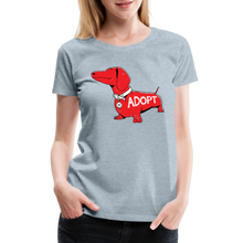 Load image into Gallery viewer, &quot;Big Red Dog&quot; Contoured Premium T-Shirt - heather ice blue