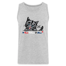 Load image into Gallery viewer, Red White &amp; Mew Classic Premium Tank - heather gray