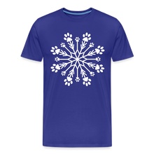 Load image into Gallery viewer, Paw Snowflake Premium T-Shirt - royal blue