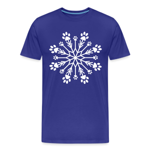 Paw Snowflake Premium T-Shirt - royal blue