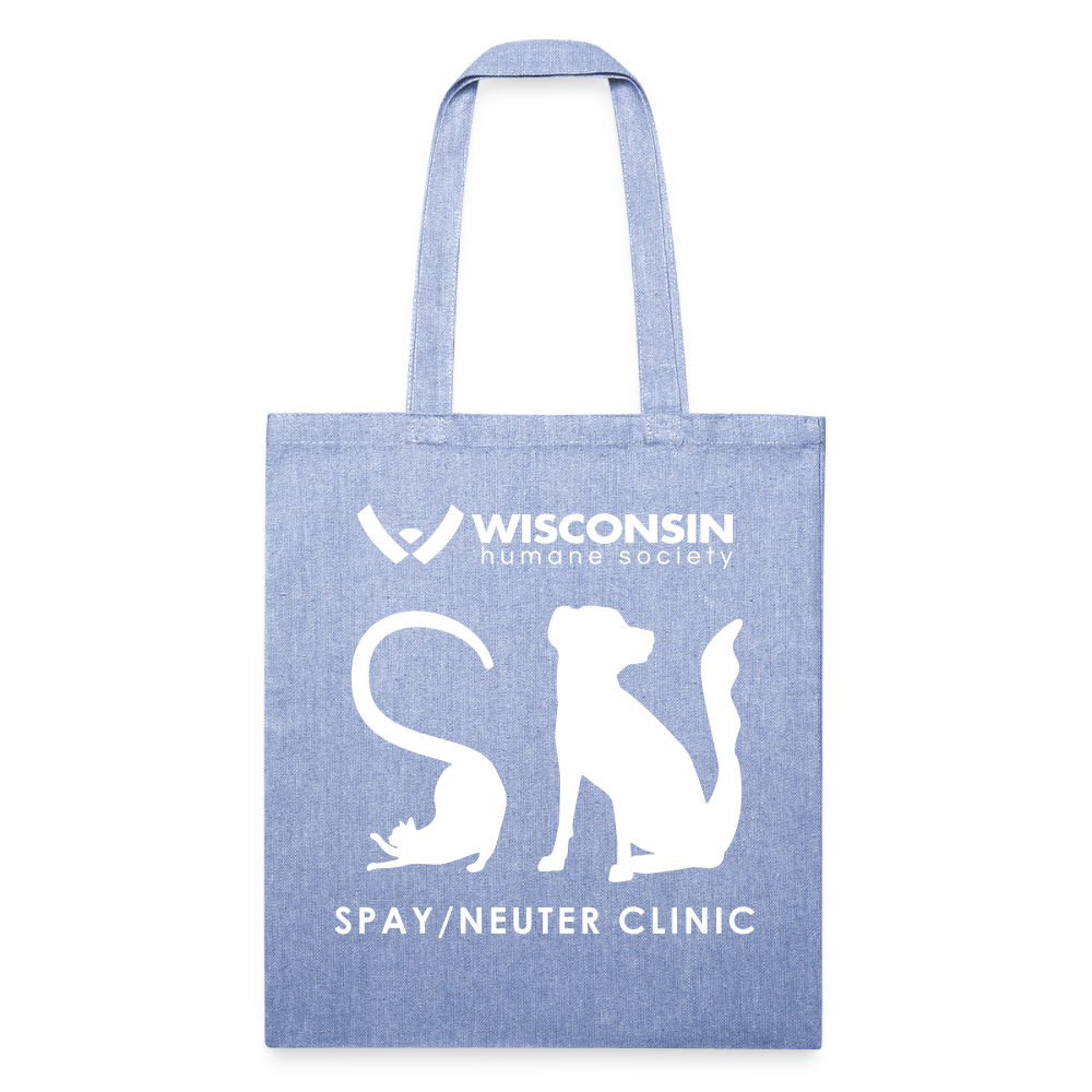 Spay/Neuter Clinic Recycled Tote Bag - light Denim
