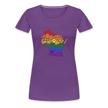 Load image into Gallery viewer, Pride Paws Contoured Premium T-Shirt - purple